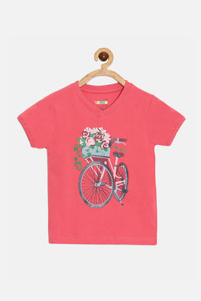 The Young Future Girls T-shirt - Peach - SG12