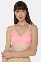 Full Coverage Non-Padded Naidu Hall Front Open Saree Bra With Thin Adj
