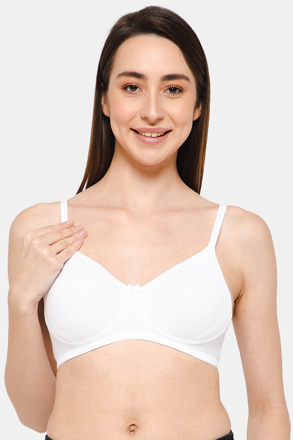 Intimacy Medium Coverage  T-shirt Saree Bra -White