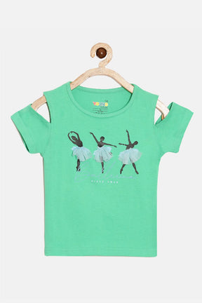 The Young Future Girls T-shirt - Green - SC05
