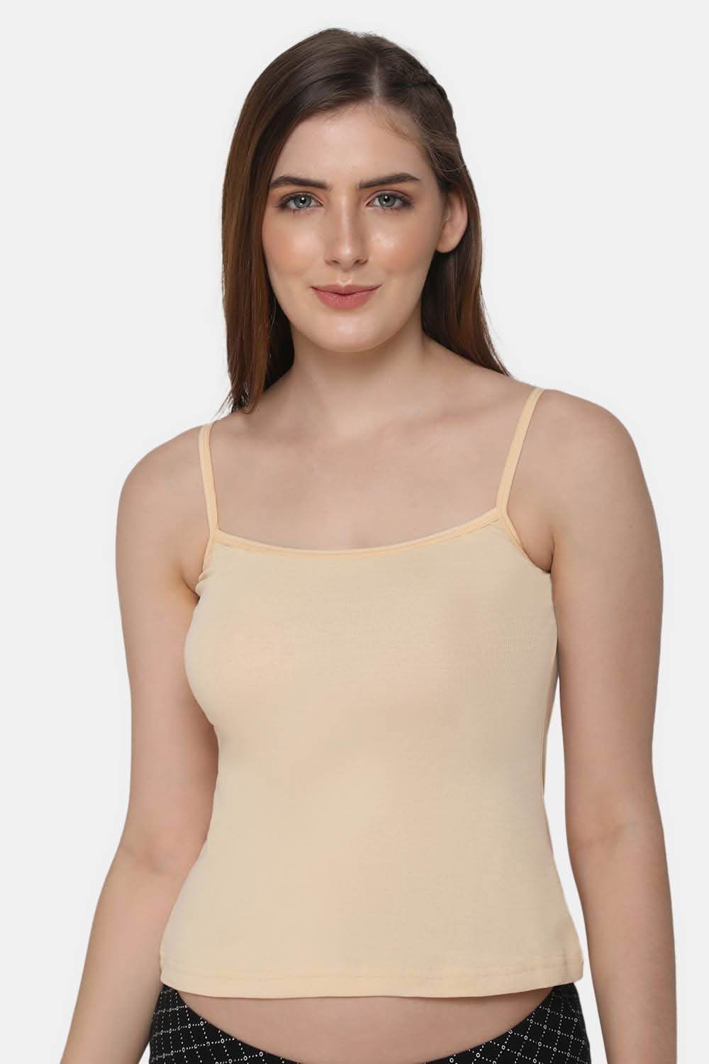 Intimacy Full Coverage Non-Padded Cotton Slip Camisole – IN02 | Wire-Free & Moisture-Wicking Design - Naidu Hall Family Store