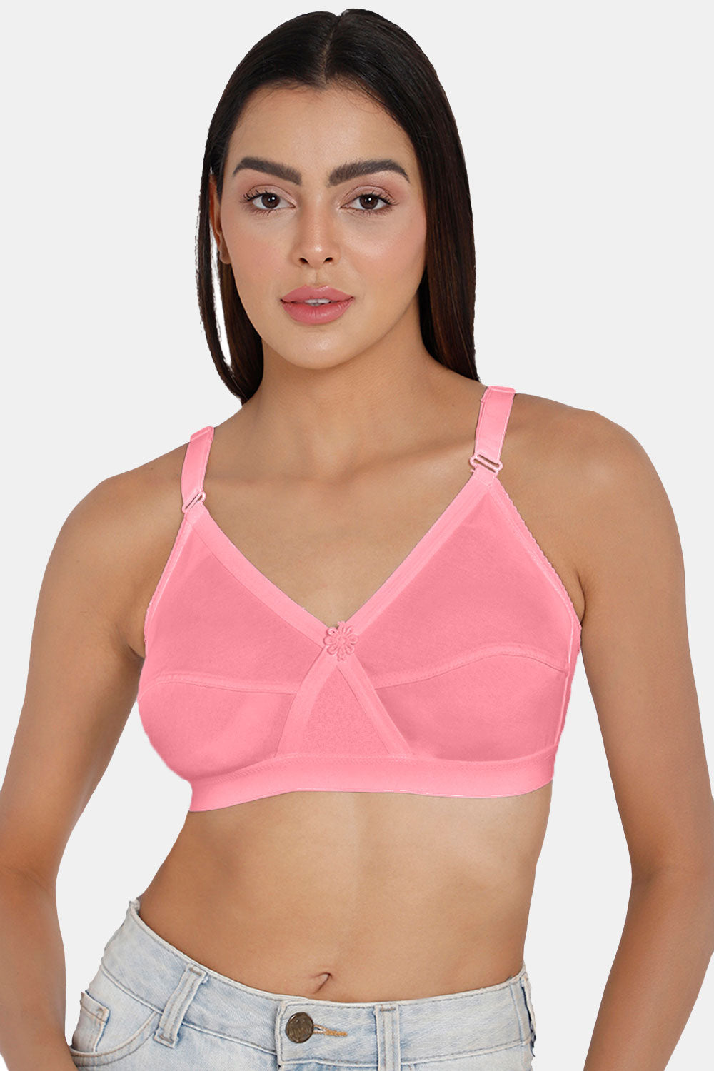 Victorias Secret Sport VSX 32A hot pink crisscross back padded sports bra