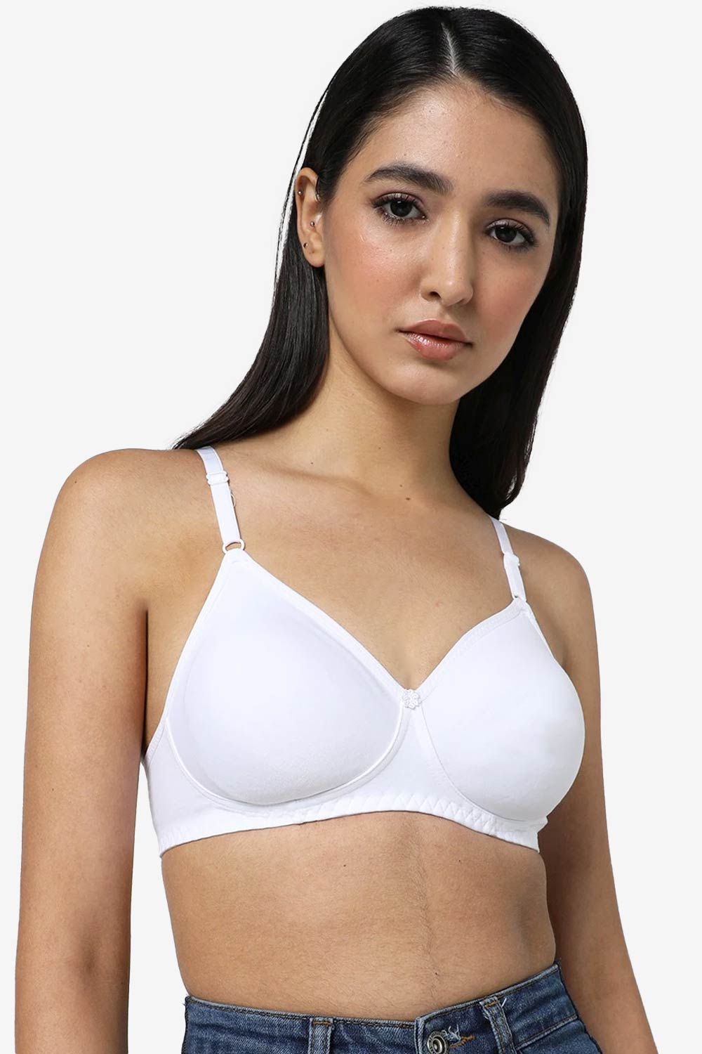 Naidu Hall Medium Coverage T-Shirt Bra - White