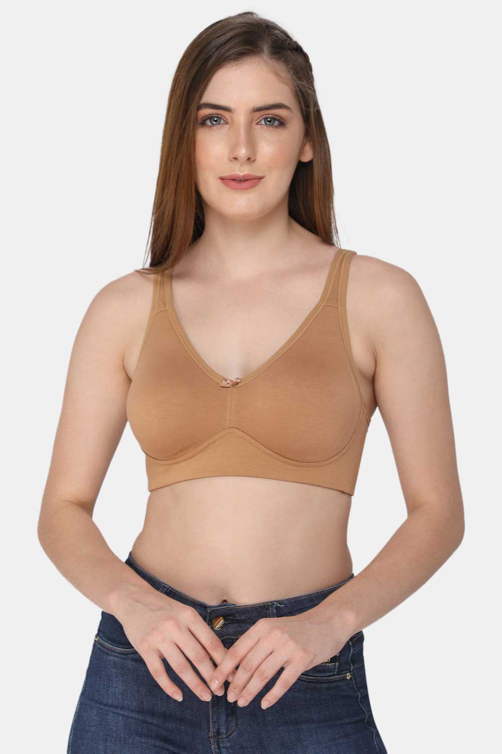Intimacy Non-Padded Non-Wired Back Closure T-Shirt Bra - Skin