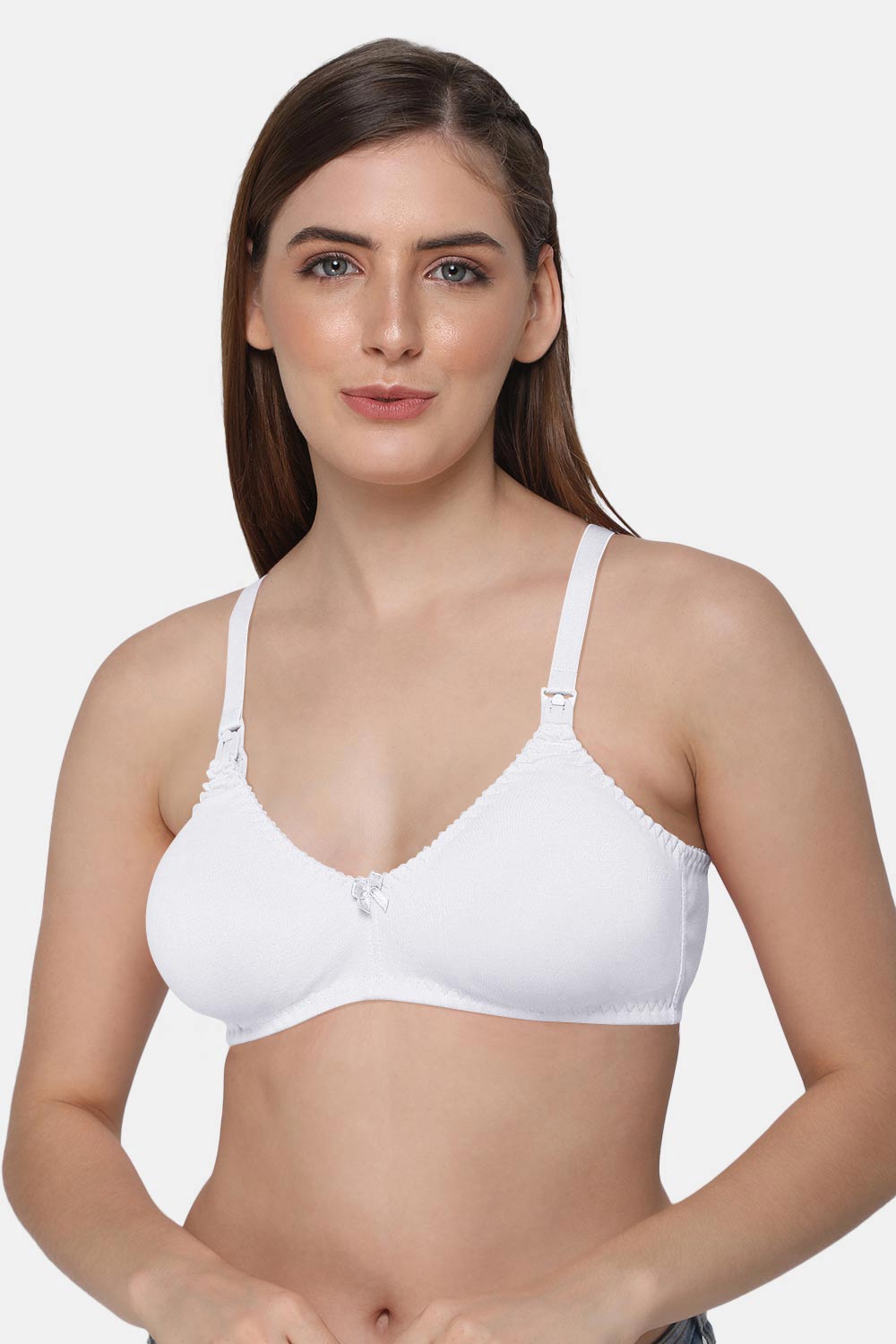 Buy INTIMACY LINGERIE Women's Cotton Brassiere, Non-Padded, Non-Wired, Full Coverage, Side Shaper Panel to Give Minimize Look Regular Bra, 2  Piece