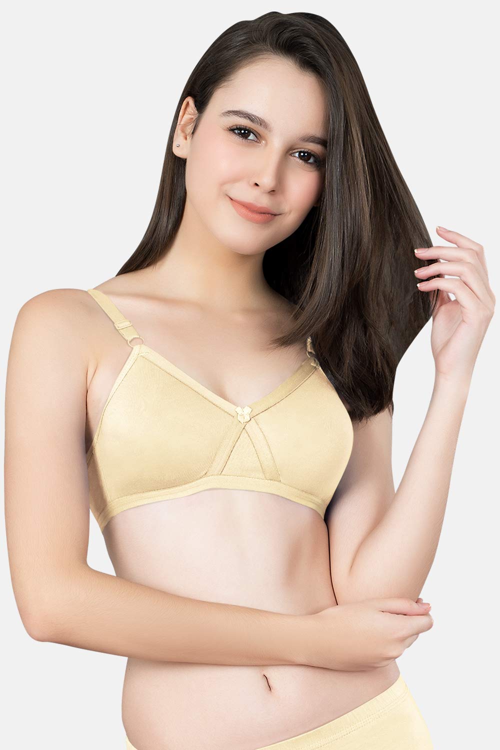 Intimacy High Coverage Non-Wired Non-Padded Everyday T-Shirt Bra-Skin