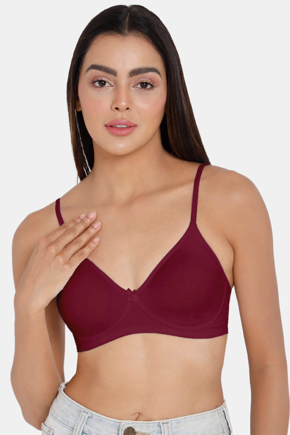 Intimacy Non-Padded Non-Wired T-Shirt Everyday Bra -Wine