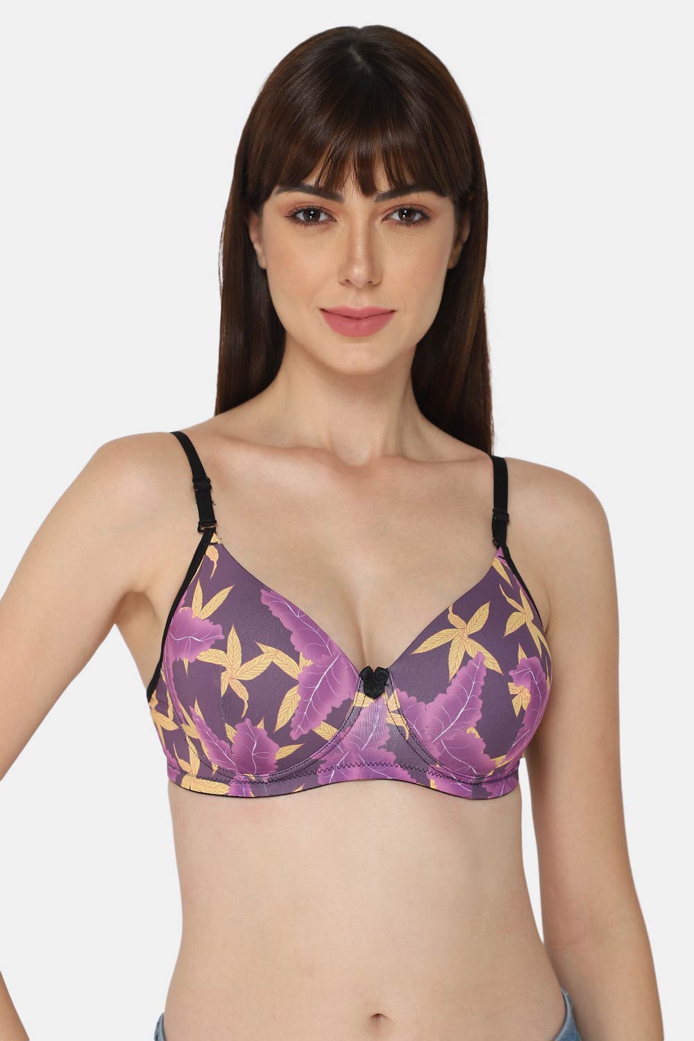 Buy Maroon Red Cotton Wirefree Padded Women Bra Online at Low