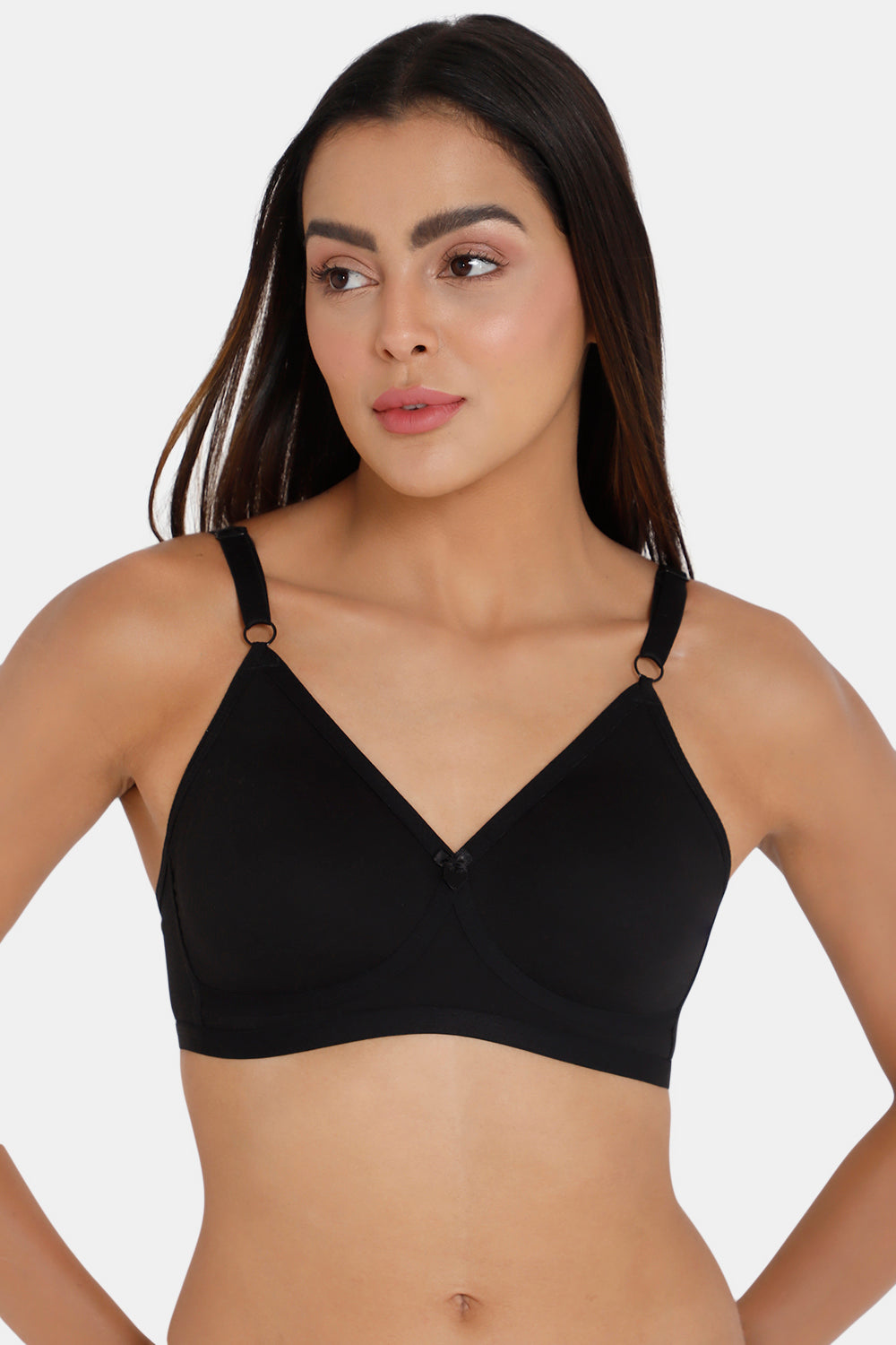 Naidu Hall High Coverage Non-Padded T-Shirt Bra - Black 