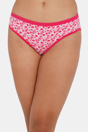 Intimacy Bikini Dark Printed Panty - Outer Elastic -Pack of 3 Size   M Color REGULAR_PANTIES