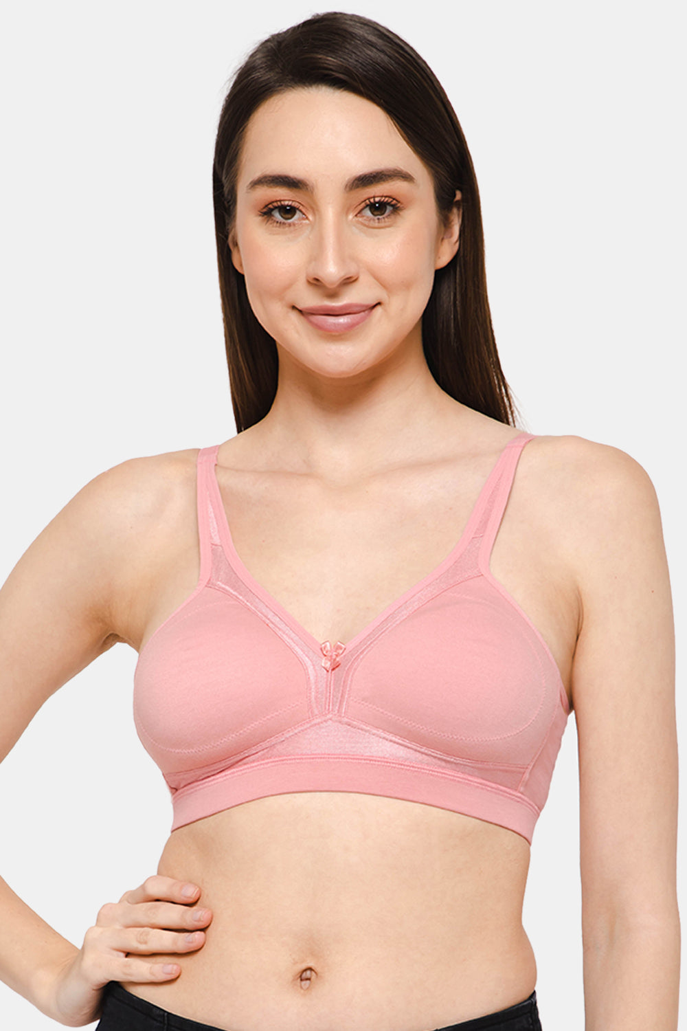 Intimacy Non-Padded Non-Wired T-Shirt Saree Bra-Light Pink