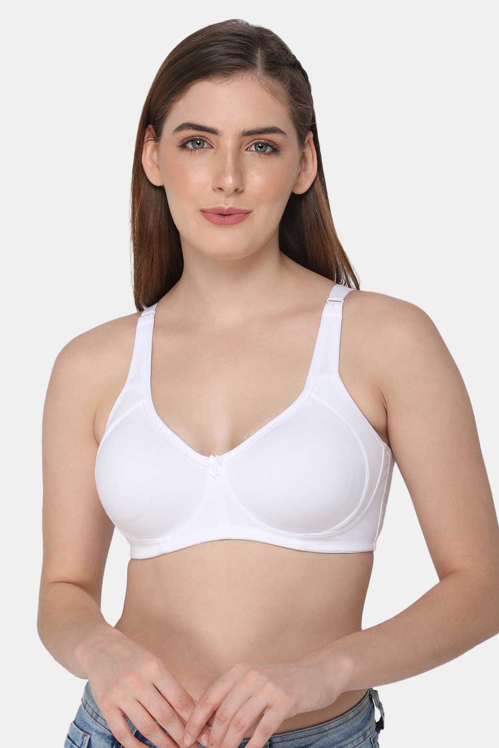 Intimacy High Coverage Non-Wired Non-Padded T-shirt Bra - White