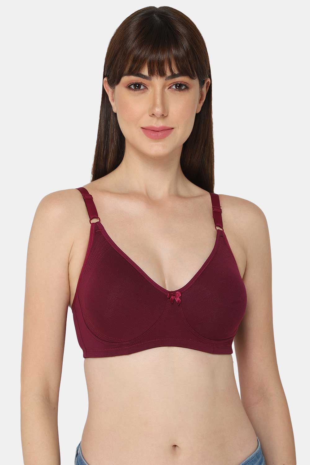 Buy INTIMACY LINGERIE Women's Cotton Brassiere, Non-Padded, Non-Wired, Full Coverage, Shaper Panel with Side Support Regular Bra, 3 Piece