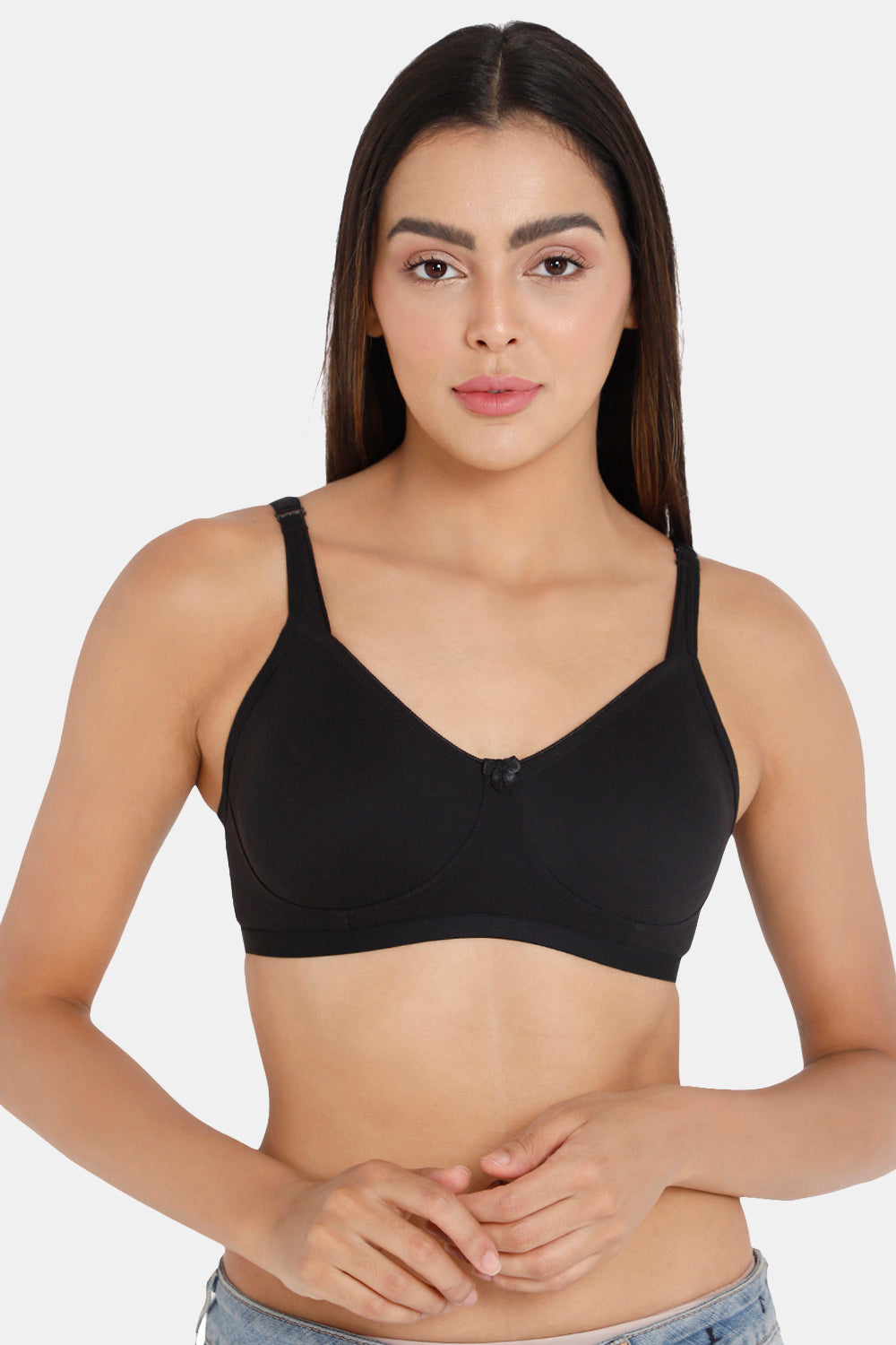 Intimacy Non-Padded Non-Wired  Everyday Bra-Black
