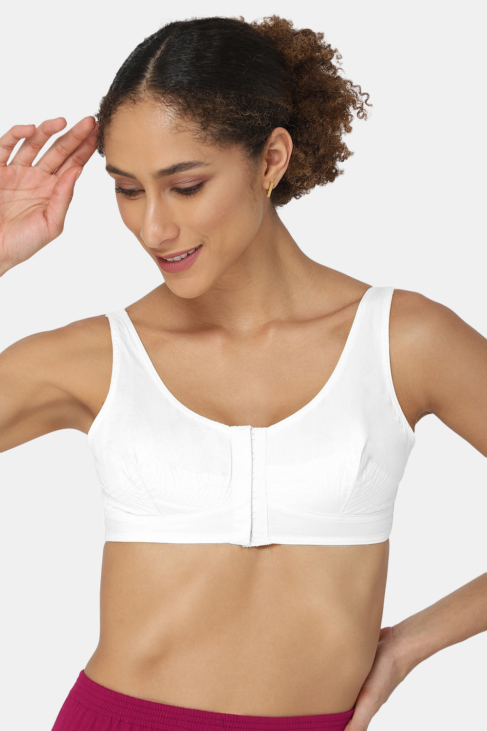 Buy NAIDU HALL Non Padded Medium Coverage Bra Pure Cotton With All Day  Comfort - Bra for Women 24490394