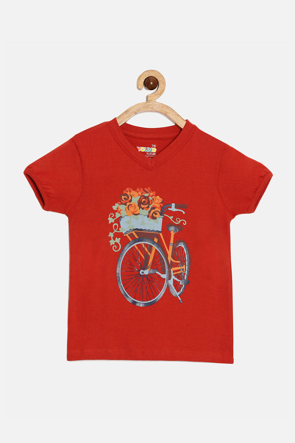 The Young Future Girls T-shirt - Tomato Red - SG11