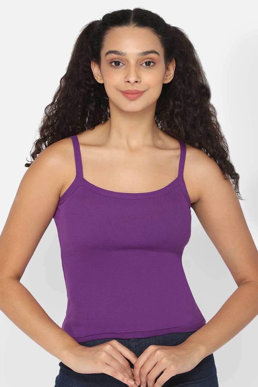 Intimacy Full Coverage 100% Cotton Slip Camisole – IN01 | Non-Padded & Seamless Comfort for Everyday Wear - Naidu Hall Family Store