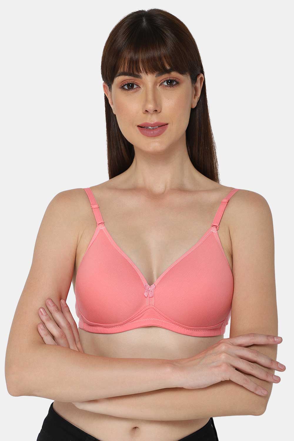 rygai Sports Bra Hollow Out Thin Padded Intimacy Comfortable Breathable  Solid Color Breast Support U-shaped Back Women Bras Inner Wear Garment,Skin  Color,2XL 