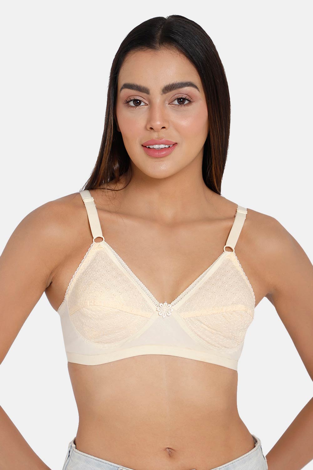 Full Coverage Non-Wired Non-Padded Saree Bra - Naturalle Hakoba Cut an
