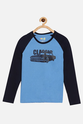 The Young Future - Boys T-shirt - Navy Blue/Blue - BC05