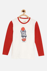 The Young Future - Boys T-shirt - Rusted /Off-White - BC15