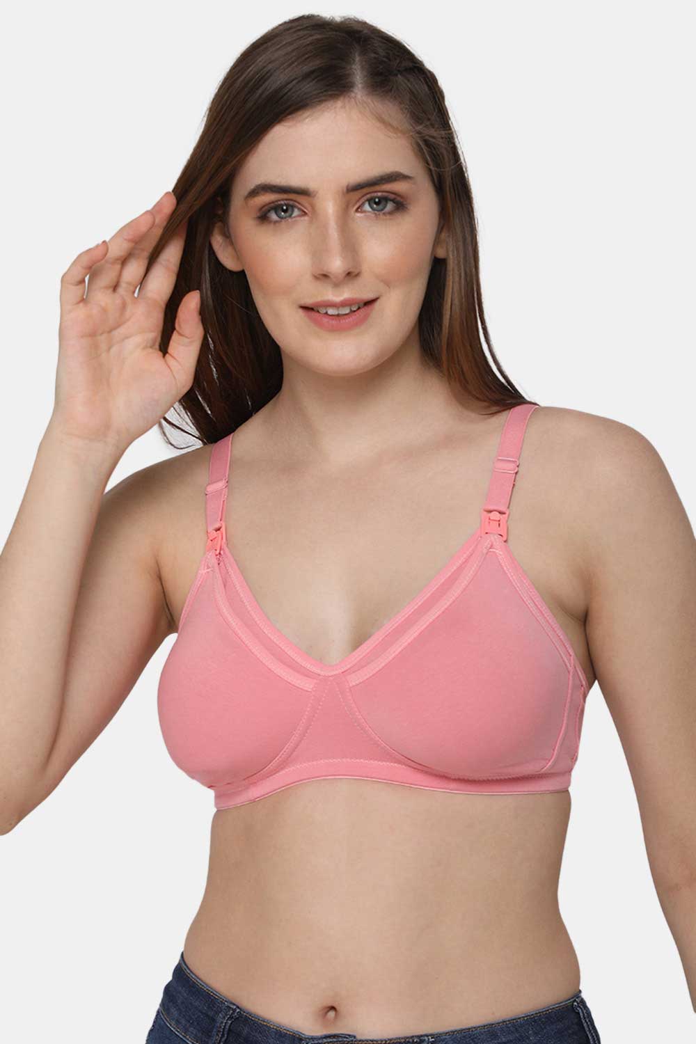 Maternity Pregnancy Bras Nursing Bra Feeding Women Cotton Breastfeeding  Lingerie Brassiere Front Closure (Bands Size : One Size, Color : Pink) :  : Clothing, Shoes & Accessories