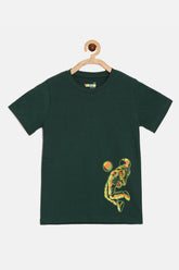 The Young Future - Boys T-shirt - Dark Green - BC01