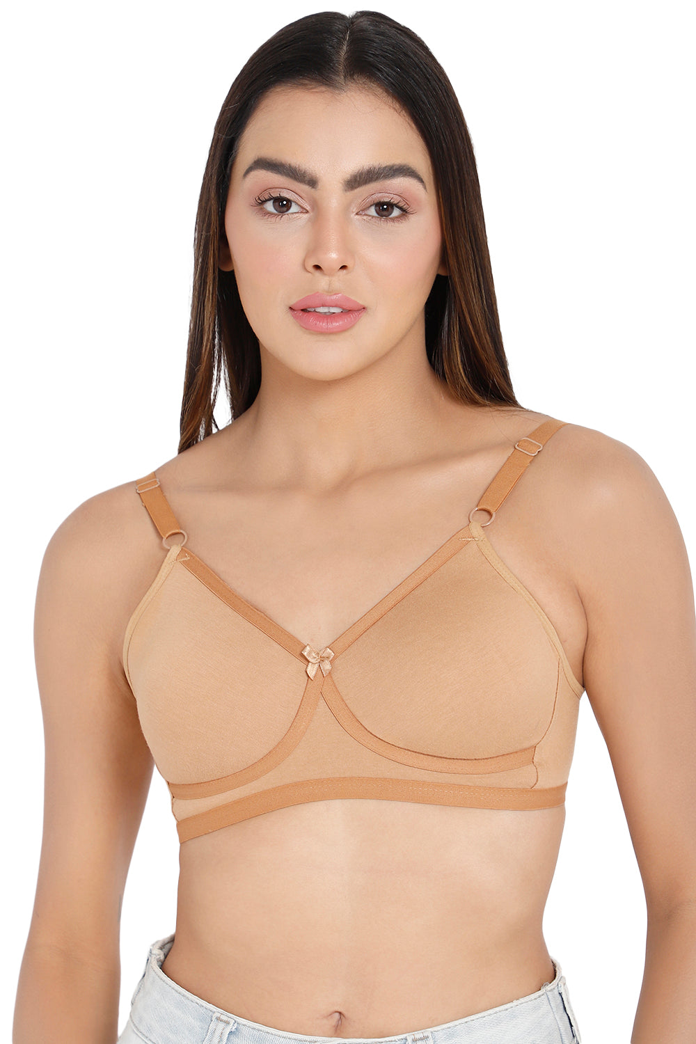 Naidu Hall High Coverage Non-Wired T-Shirt Bra- Skin