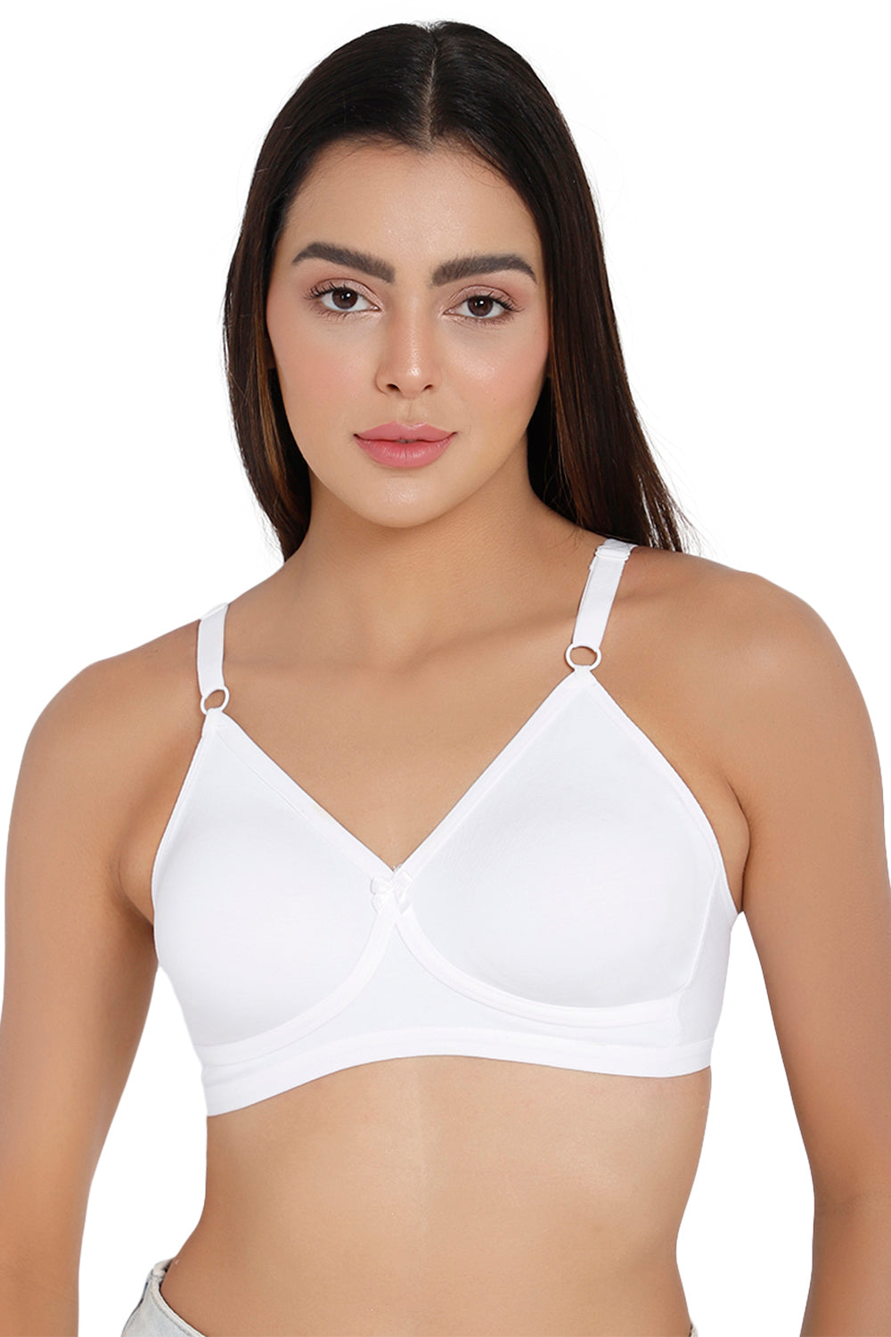 Naidu Hall High Coverage Non-Wired T-Shirt Bra- White