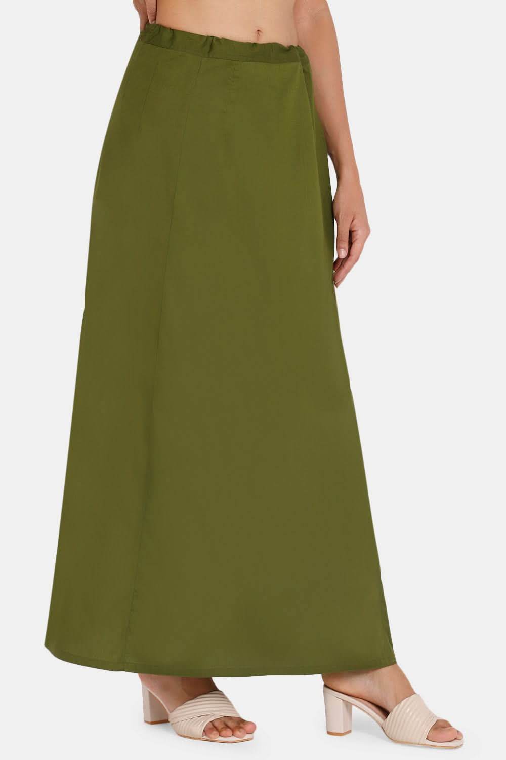 Premium 100% Cotton Saree Inskirt in Popular Colors | Naidu 8-Part Saree Hall Petticoat HC50 - Naidu Hall Family Store