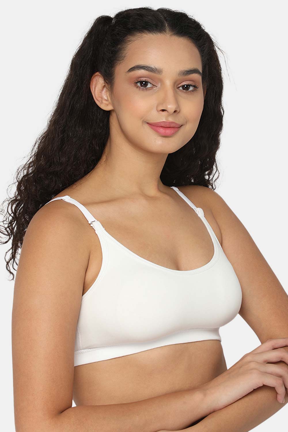 Non-Padded Intimacy Non- Wired Teenager Bra- White