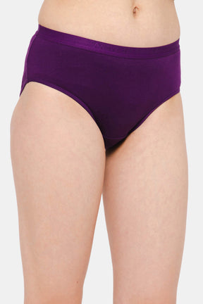 Naiduhall Hipster Dark Plain Panty - Outer Elastic- Pack Of 3 Size   M Color REGULAR_PANTIES
