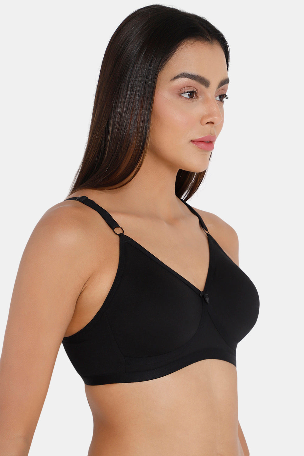 Naidu Hall  Non-Padded Non-Wired T-Shirt Bra- Black