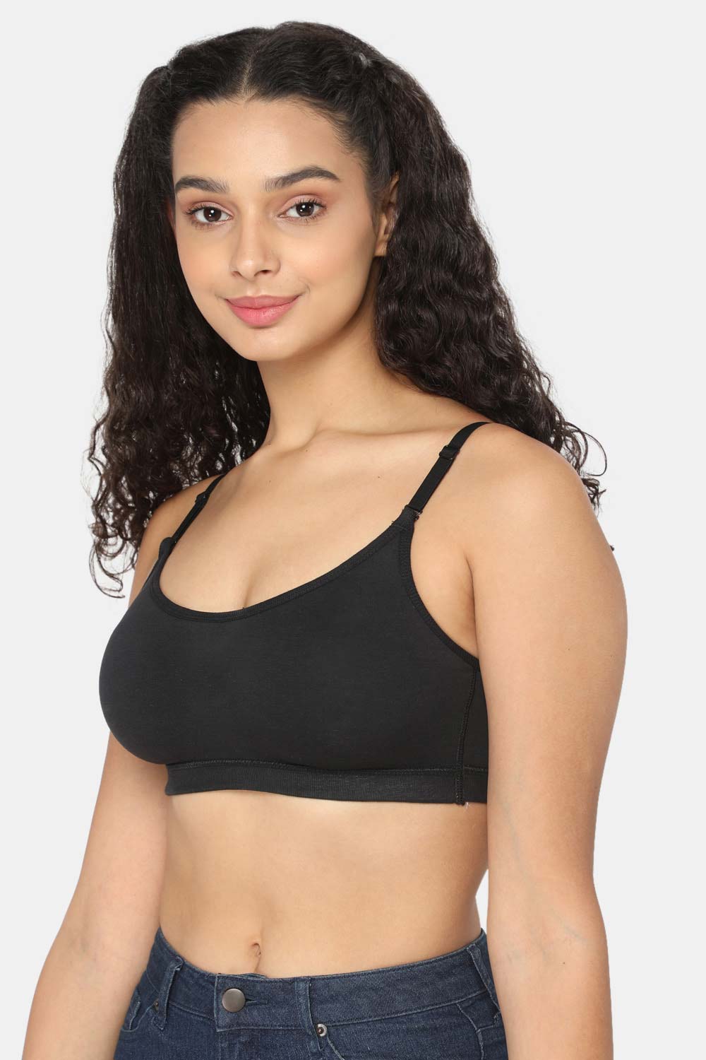 Non-Padded Intimacy Non- Wired Teenager Bra-  Black