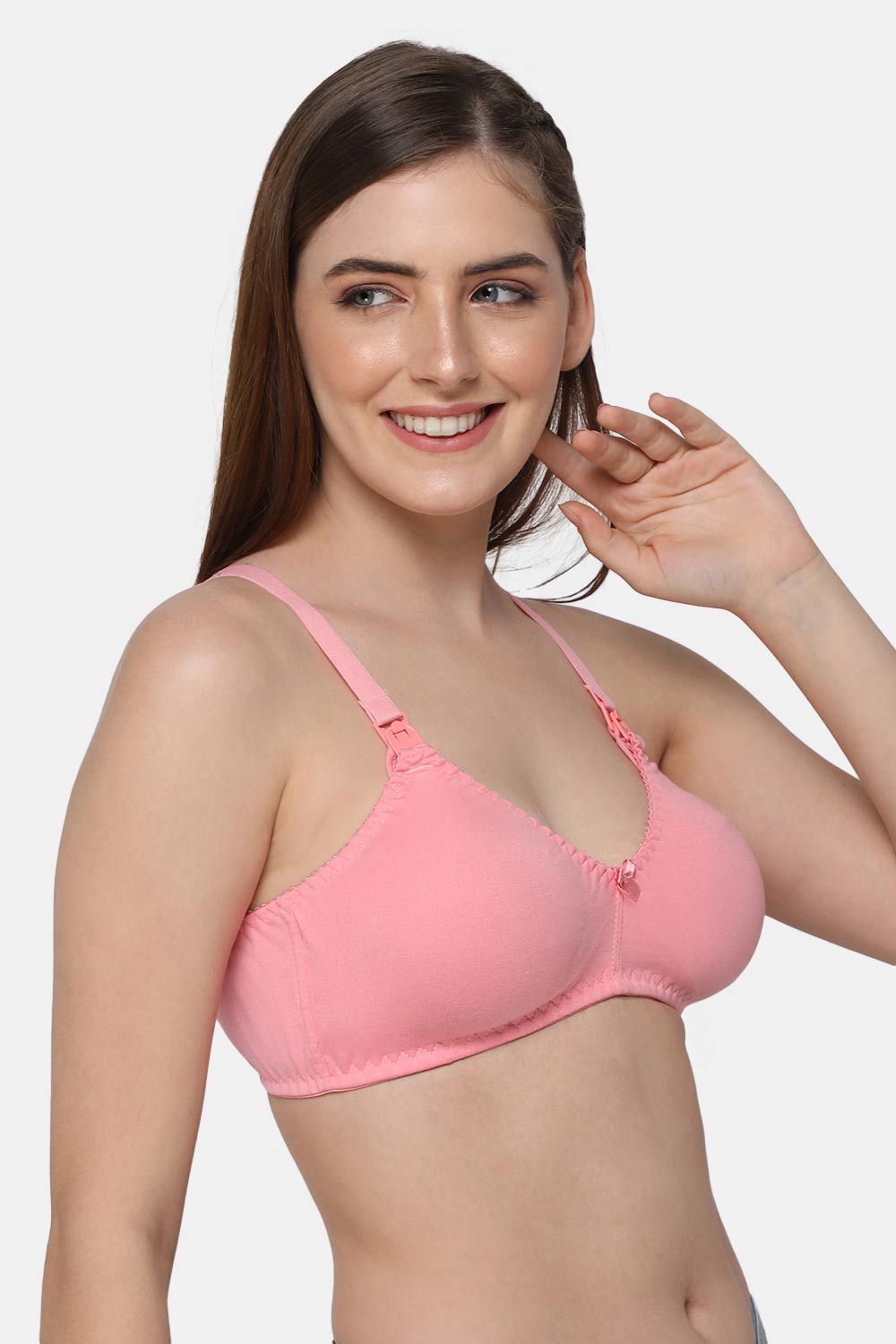 Intimacy Non Wired Non Padded Medium Coverage Feeding Bra - INT21 - Pack of  2