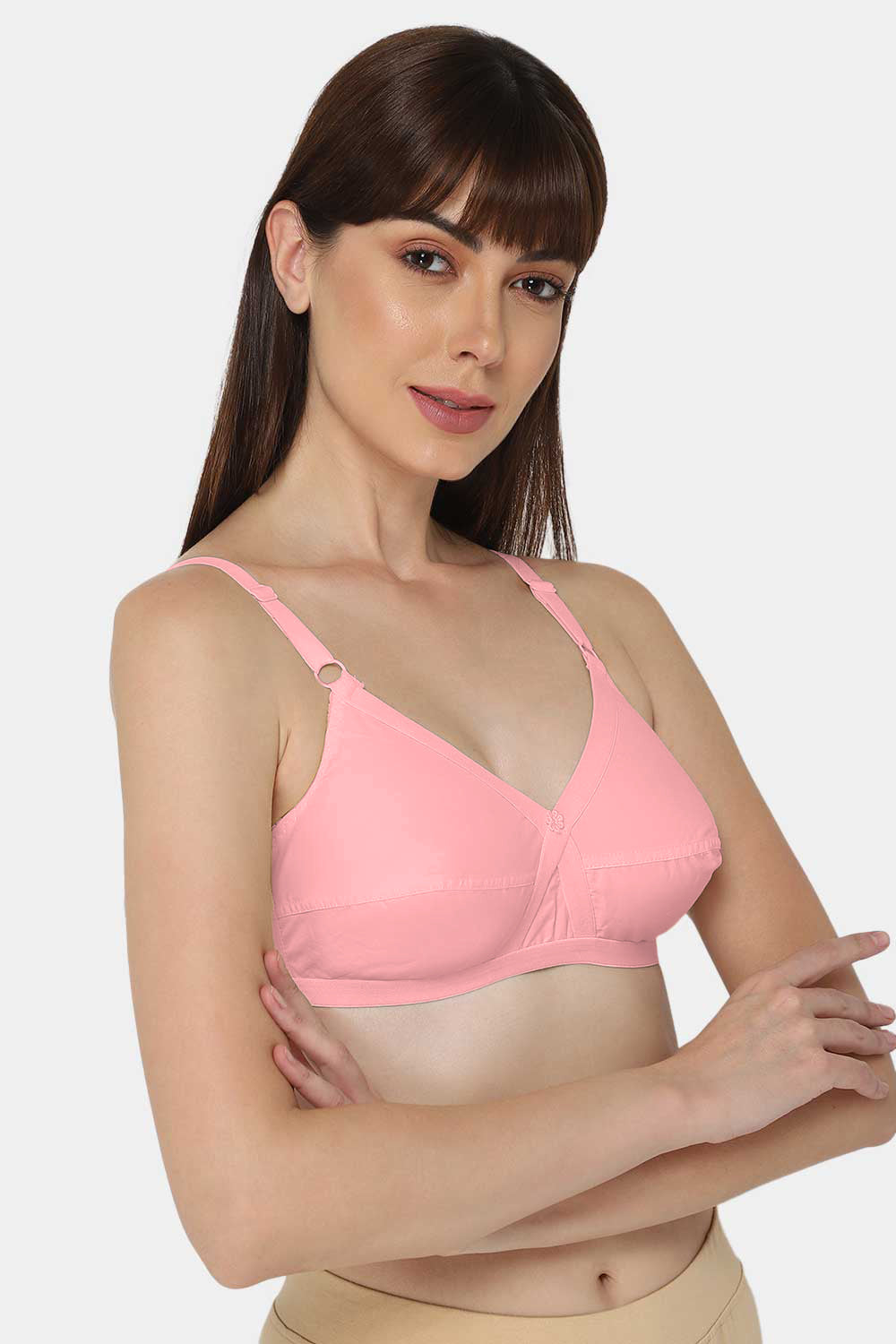 Buy Naidu Hall Single Layered Non Wired 3/4th Coverage T-Shirt Bra -  Fuchsia at Rs.185 online