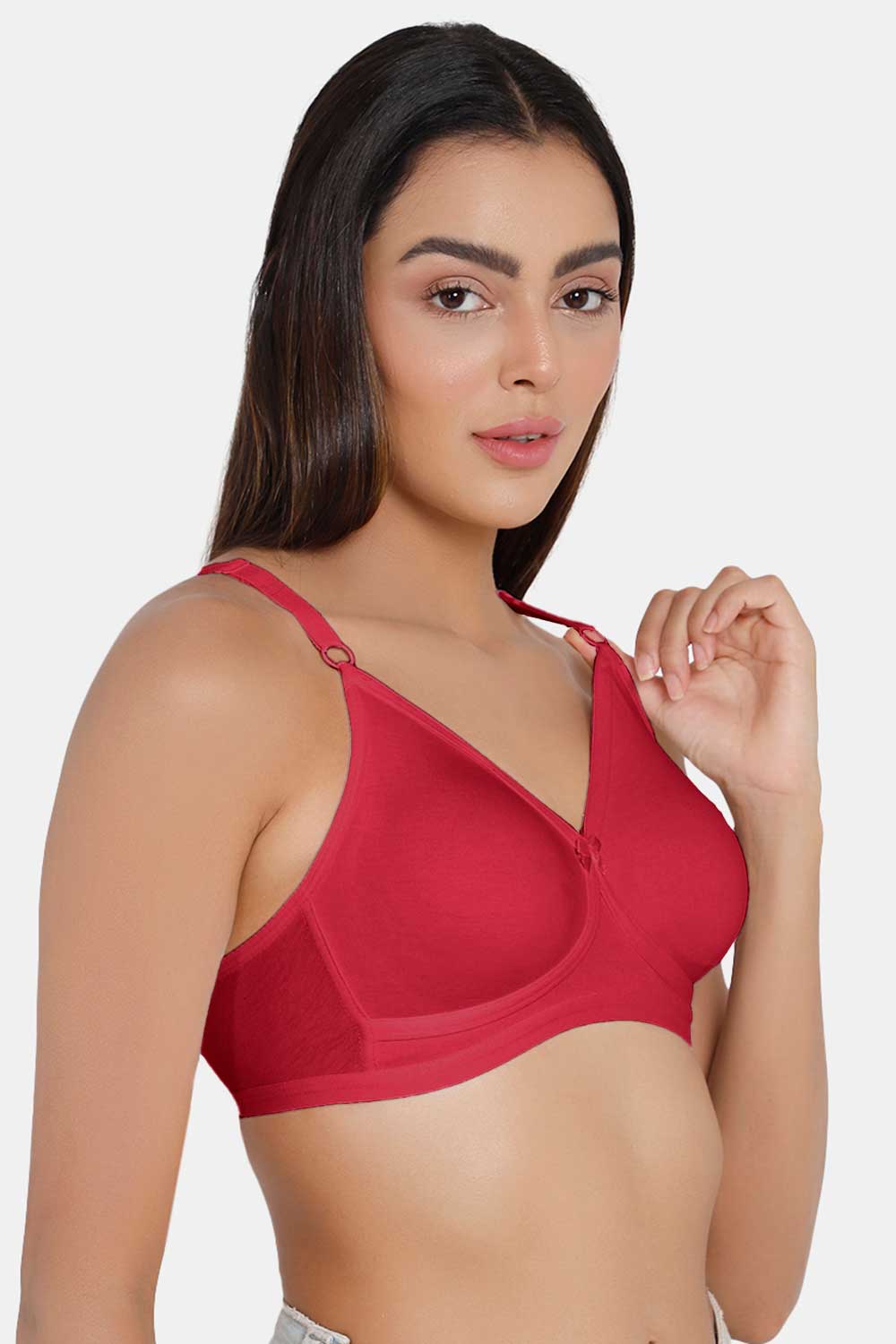 Naidu Hall High Coverage Non-Wired T-Shirt Bra- Dark Pink