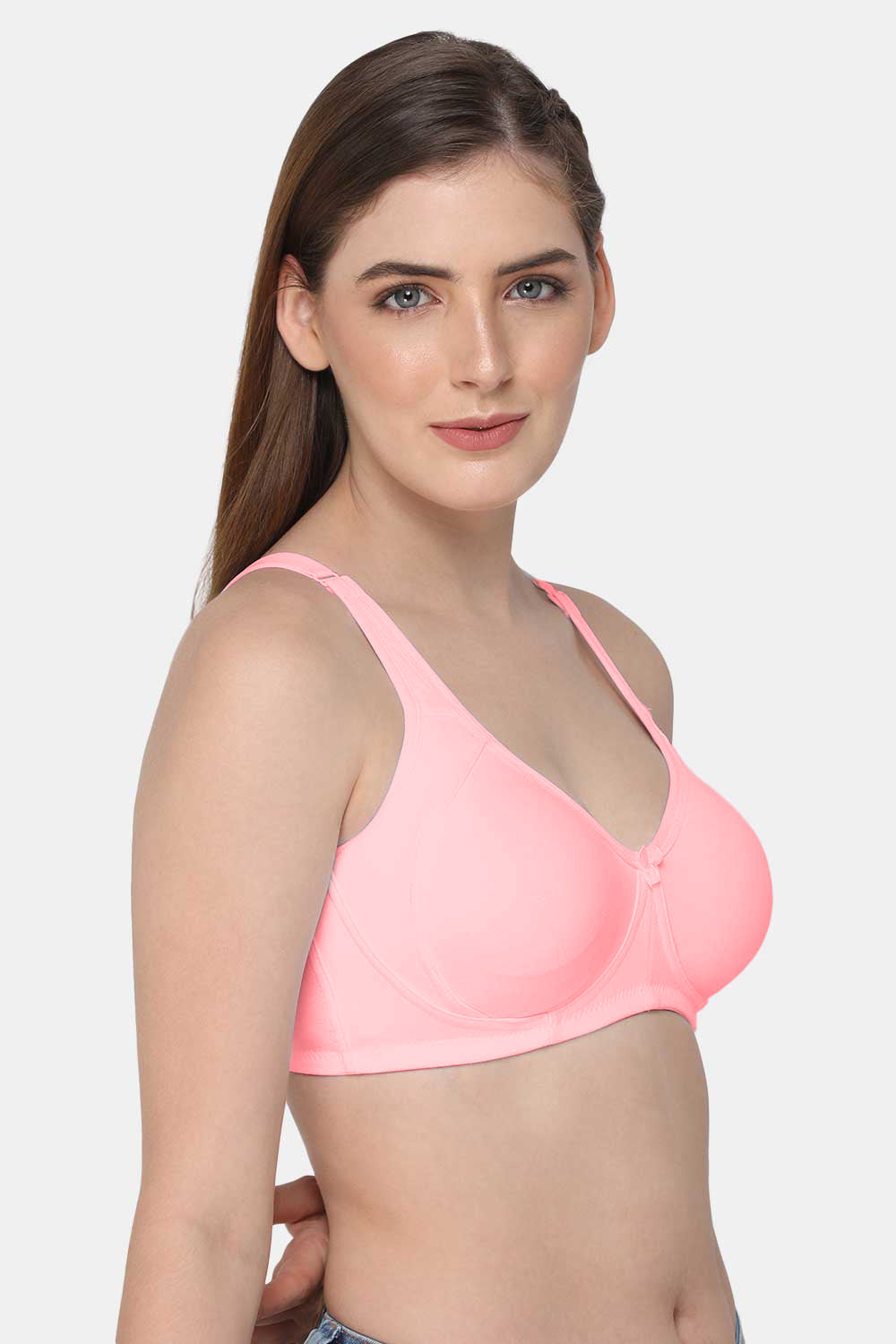 Intimacy High Coverage Non-Padded T-Shirt Bra -Light Pink