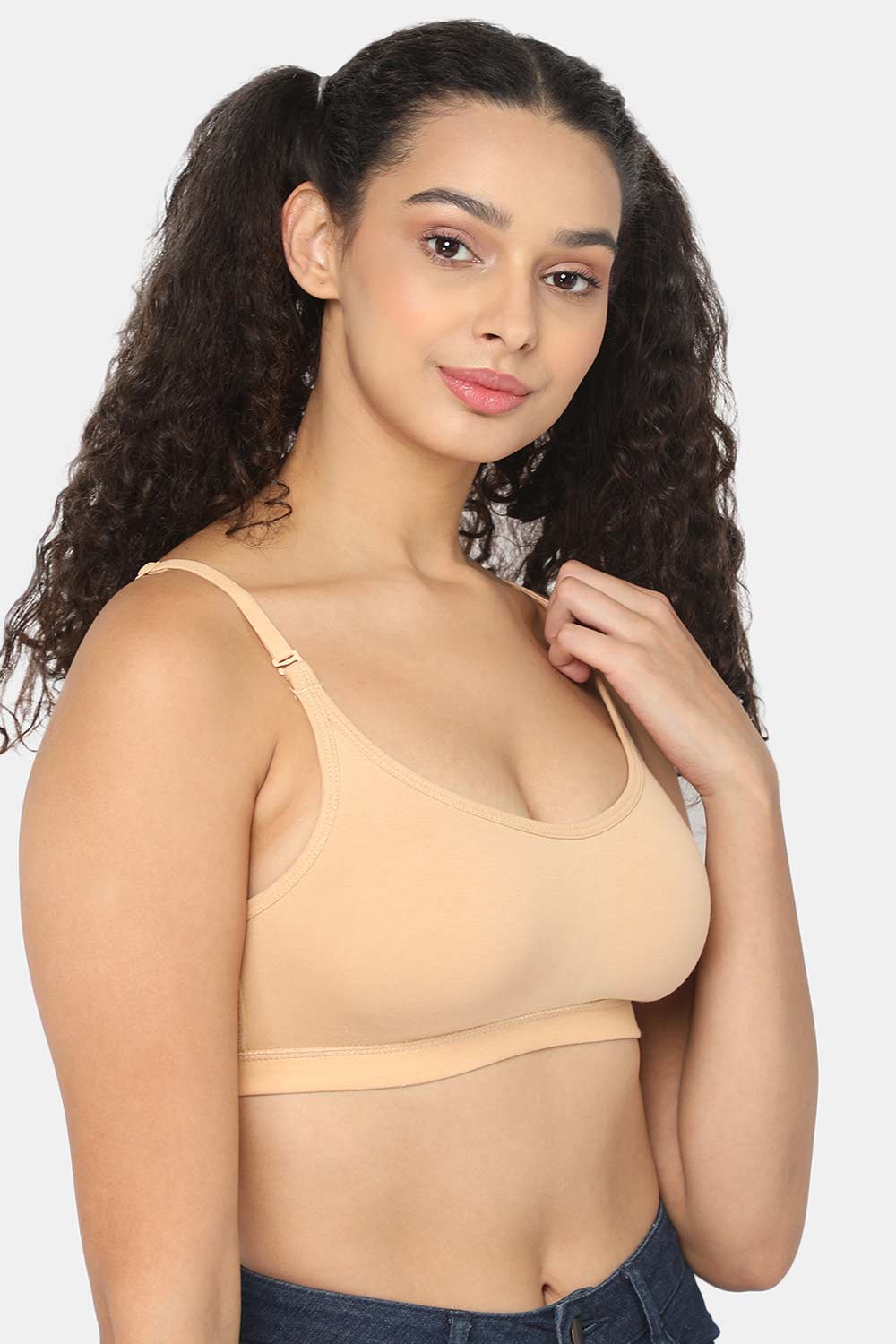 Non-Padded Intimacy Non- Wired Teenager Bra- Skin