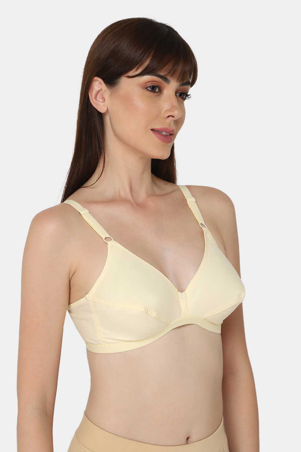 Buy Criseal Women's Pure Cotton Non- Padded Stretchable White Bra