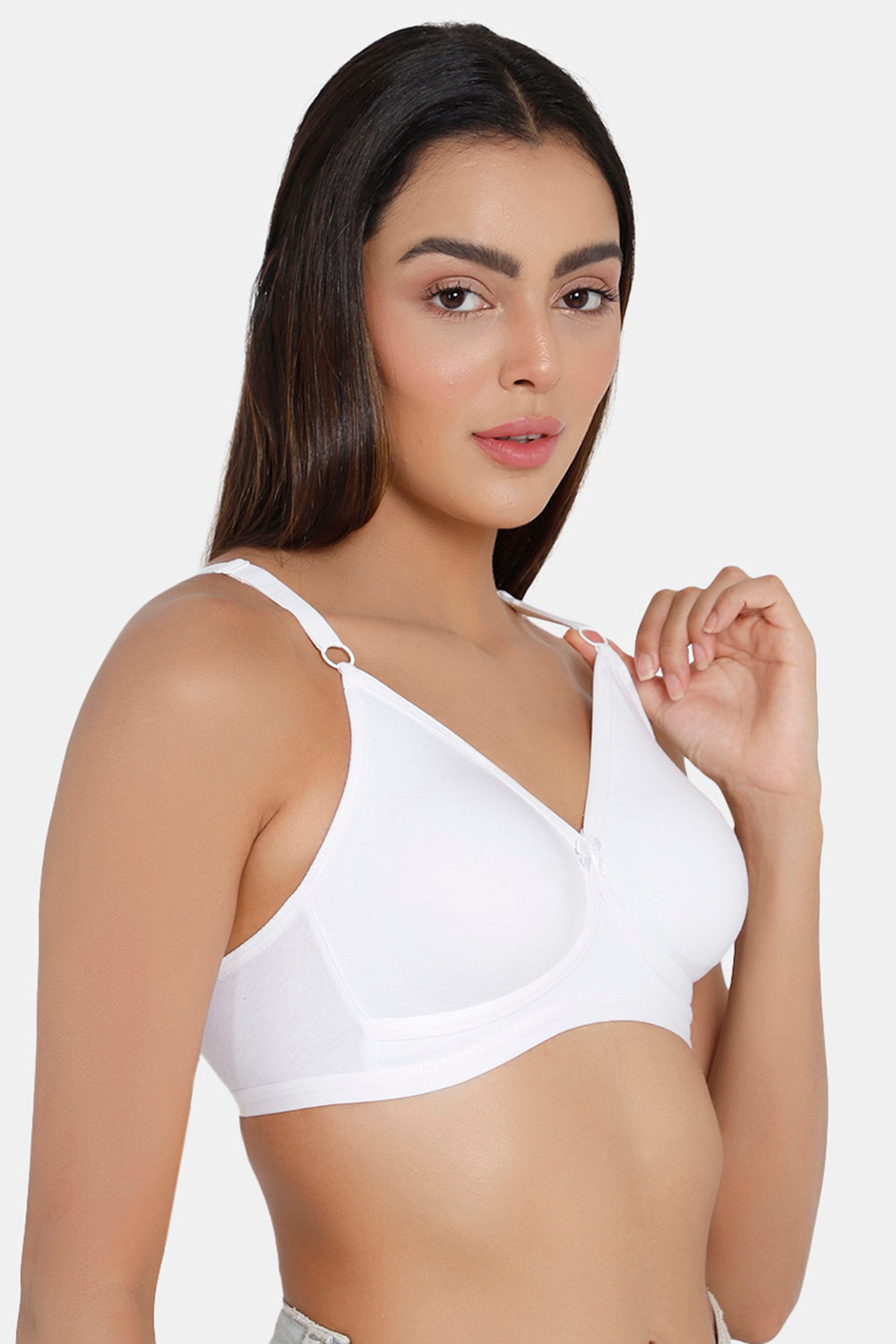 Naidu Hall  Non-Padded Non-Wired T-Shirt Bra- White