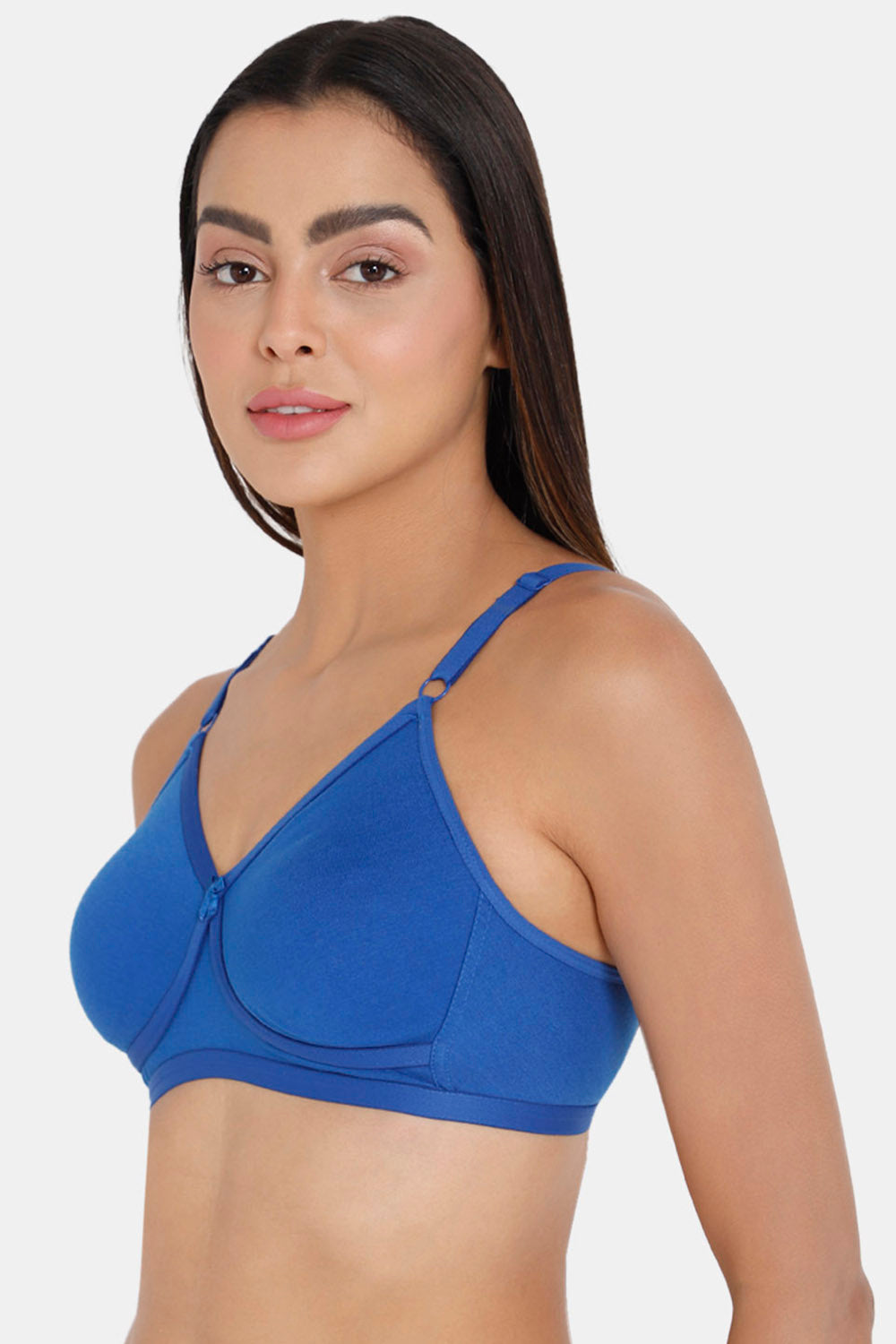 Naidu Hall High Coverage Non-Wired T-Shirt Bra- Dark Blue