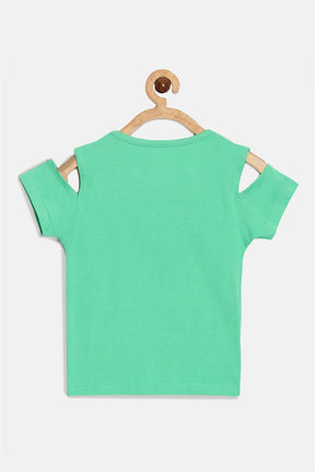 The Young Future Girls T-shirt - Green - SC05