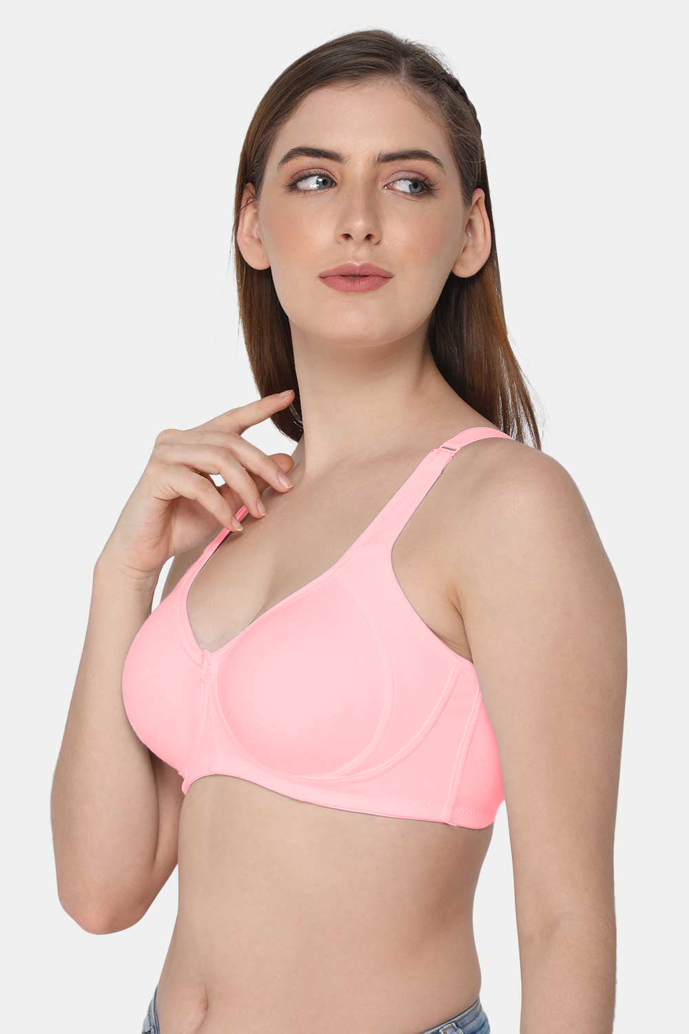 Intimacy High Coverage Non-Wired T-Shirt Bra -Light Pink