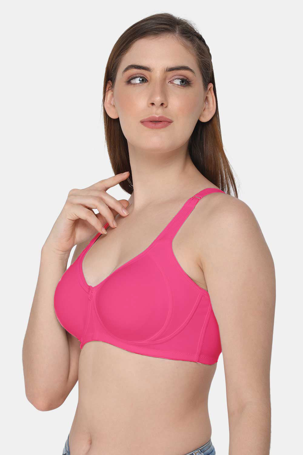 Intimacy High Coverage Non-Wired T-Shirt Bra - Pink