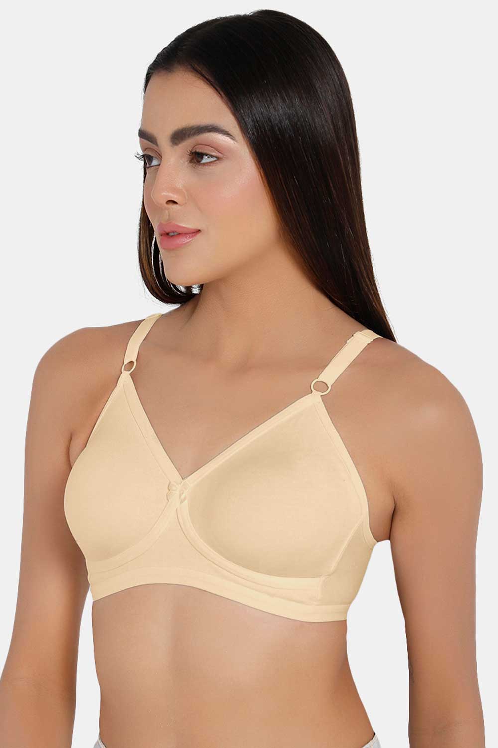 Naidu Hall High Coverage Non-Wired T-Shirt Bra- Beige