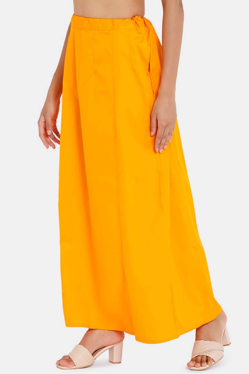 Premium 100% Cotton Saree Inskirt in Popular Colors | Naidu 8-Part Saree Hall Petticoat HC50 - Naidu Hall Family Store