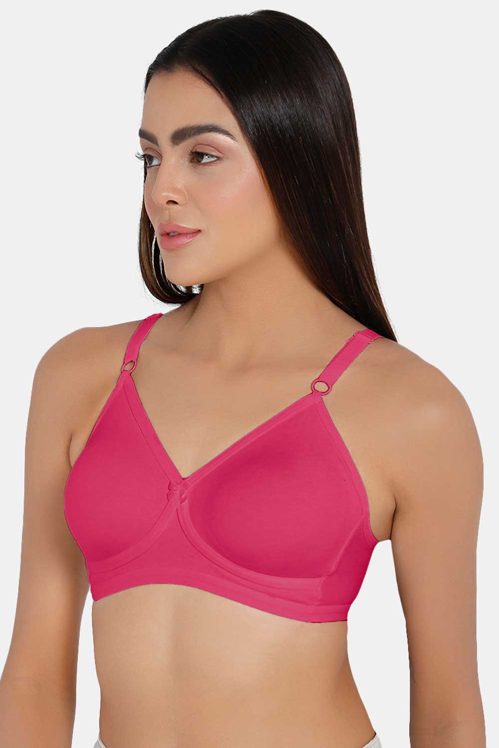 Naidu Hall  Non-Padded Non-Wired T-Shirt Bra- Pink