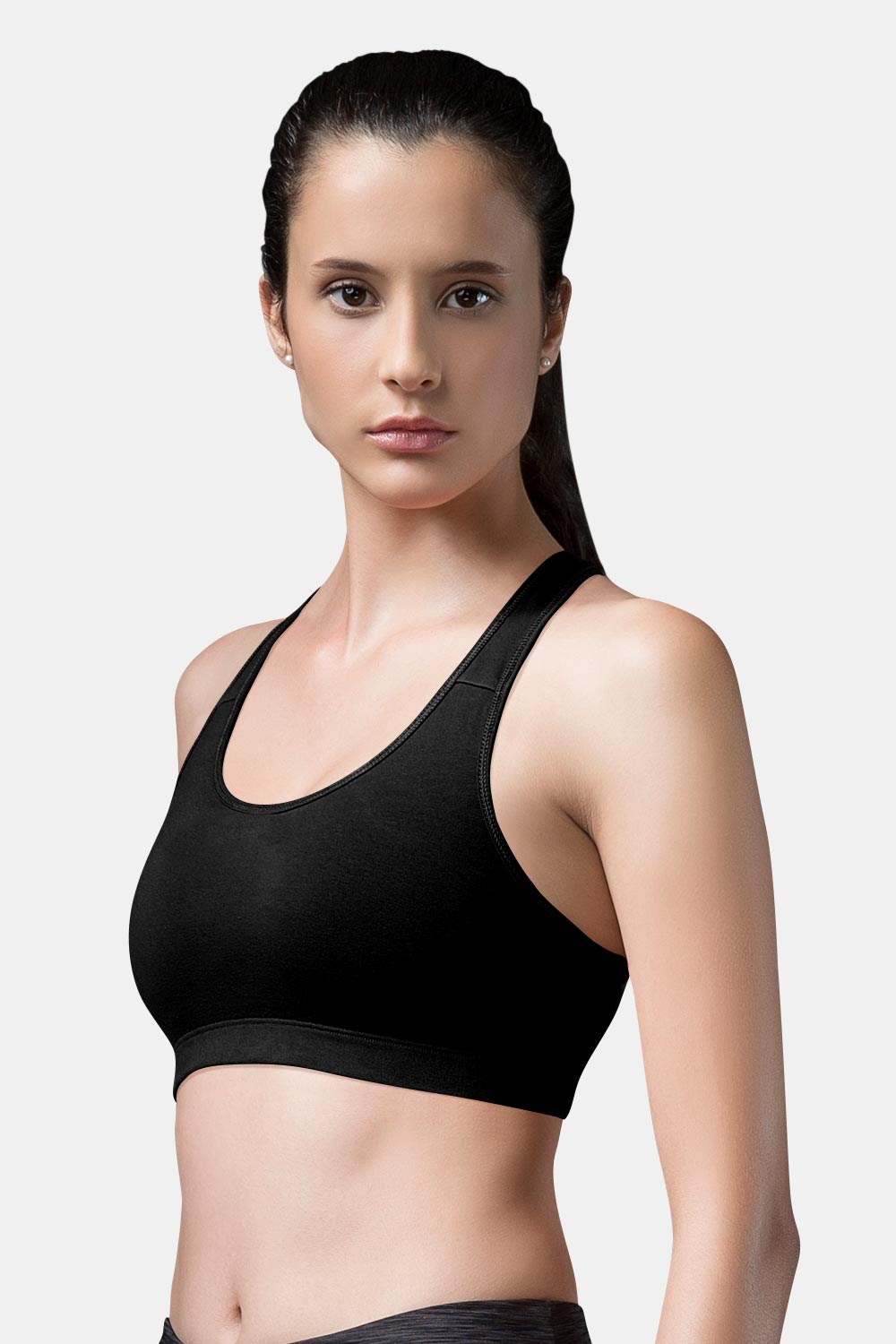 Medium Coverage Non-Padded Non-Wired Intimacy Reversible Active Sports Bra  - CA11