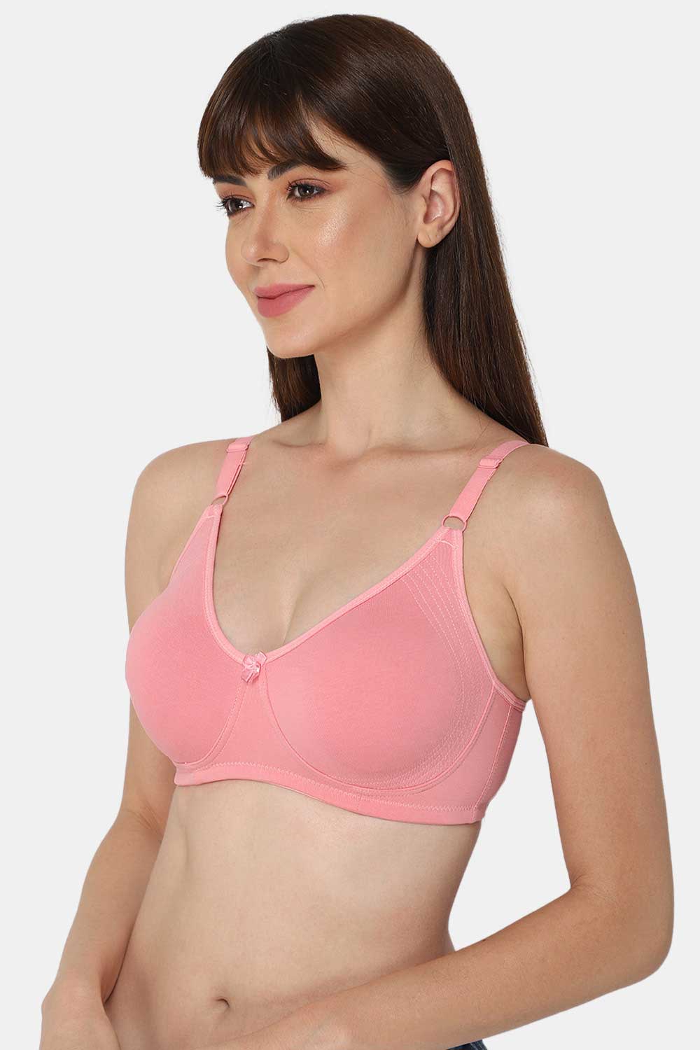 Intimacy  Non-Padded Non-Wired T-Shirt Saree Bra -Light Pink